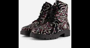 Rieker Veterboots zwart Synthetisch - Maat 36