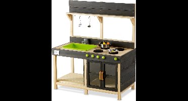 EXIT Yummy 200 Houten Buitenkeuken - Modderkeuken - Speelkeuken voor Buiten - Kinderen - FSC Hout - Naturel