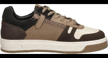 CRUYFF JUNIOR Trophy Mid Sneakers Jongens - Leren Sneaker - Bruin - Maat 38