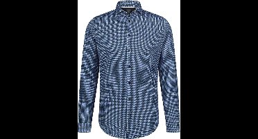 Blue Industry Overhemd Print Blauw - Maat 42 - Heren - Overhemden Casual