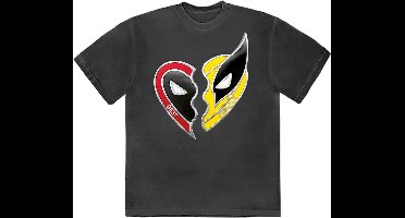Marvel Deadpool - Best Friends Heren T-shirt - S - Zwart