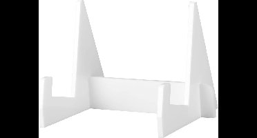 Boekenstandaard - Acryl - Bordenhouder - Displaystandaard - Boekendisplay - Easel - Holder - Tablets - Kranten - Tijdschriften - Notebooks - Wit