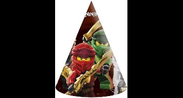 Hoedjes Papier Composteerbaar Lego Ninjago - 6 stuks