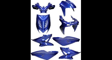 Kappenset 8 delig Yamaha Aerox, MBK Nitro blauw