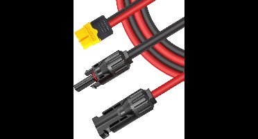 Zonnepaneel Verlengkabel en Adapter op XT60-stekker - 1,5 m | Compatibel met Zonne-generators en Powerstations