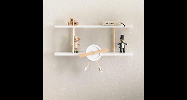 Petite Amélie Wanddrek Kinderkamer - Plane Wit