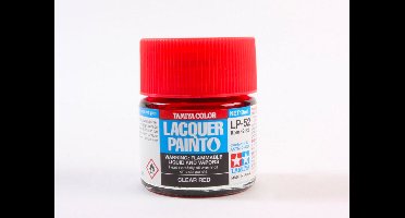 Tamiya Hobbyverf Olieverf - LP-52 Red - Clear - Gloss - Lacquer Paint - Verf potje - 10 ml