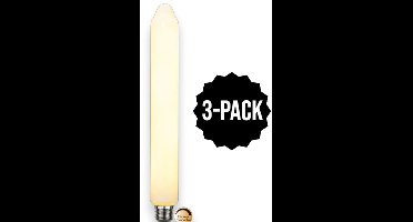 3-Pack | Staaflamp - E27 - 6W - Extra Warm Wit - 2700K - Dimbaar - Filament - Helder