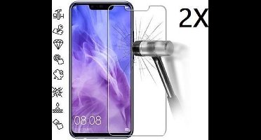 Ntech 2 Stuks Screenprotector Tempered Glass Glazen - Geschikt voor Huawei P Smart+ (Plus)