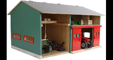 Kids Globe Landbouwloods met Berging 1:32