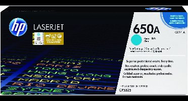 HP 650A - Tonercartridge / Cyaan