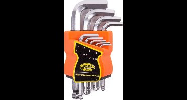 Inbussleutel set, 9 dlg, Korte inbussleutels, Benson