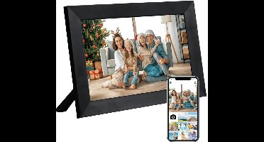 Zylo® Digitaal Fotolijstje - Digitaal Fotokader - Met Wifi - Zwart - 67cm x 46cm x 3cm