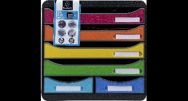 Exacompta Ladenblok Big Box Maxi 6 laden Iderama - Harlekijn - 312798D