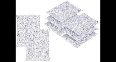 Benson Slijtvaste schuursponsjes - 8x stuks - vezelspons - sterke reiniging - Afwassen/schoonmaken