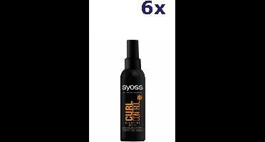 Syoss Curl - Haarstyling - Haarspray - Gedefinieerde en Veerkrachtige Krullen - Hydraterend - Curly Girl Method -Soepel Haargevoel - Voordeelverpakking - 6x 150ml
