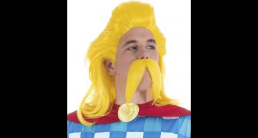 CHAKS - Kakofonix Asterix en Obelix pruik en snor