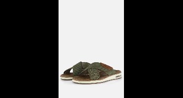 Rieker Slippers groen Synthetisch - Maat 42