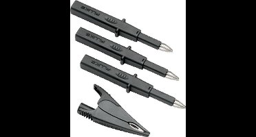 Fluke TLK 290 Veiligheids-testpuntenset Steekaansluiting 4 mm CAT II 1000 V, CAT III 1000 V Zwart 1 stuk(s)