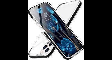 Hoesje Geschikt voor iPhone 13 Hoesje silicone cover Transparent - Hoesje Geschikt voor iPhone 13 Case Shockproof Shell Protective Heavy Duty met Bumper Cover zwart