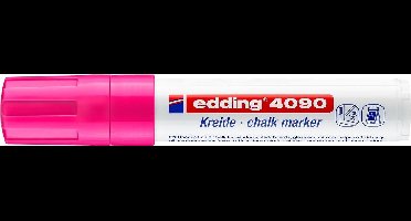 edding 4090 krijtmarker neonroze - krijtmarkers - raamstift - raamstiften - chalkmarker -– krijtstift – glasstift – schoolbordstift – krijtbordstift – stoepbordstift