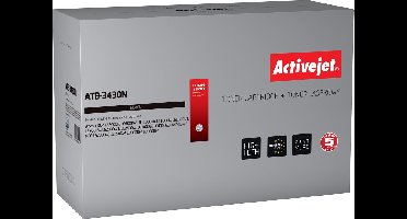 ActiveJet ATB-3430N Toner voor Brother-printer; Brother TN-3430 vervanging; Opperste; 3000 pagina's; zwart.