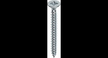 Spaanplaatschroef - Pozidrive 2 - 3,5 x 30mm - Voldraad - Verzinkt (200 stuks)