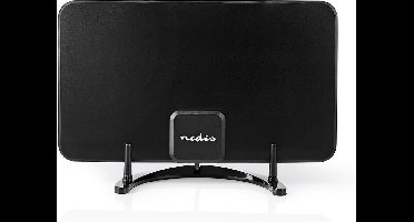 Nedis Binnenantenne - Actief - FM / UHF / VHF - Ontvangstbereik: 0-25 km - LTE700 - Versterking: 26 dB - ABS - Zwart