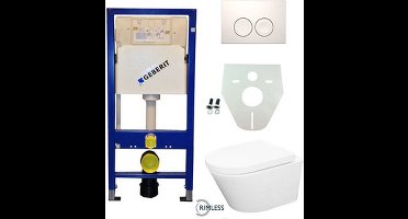 Geberit UP 100 Vesta Rimless wc+zitt.+ Delta 21 wit