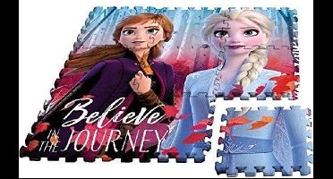 Disney Frozen 2 / The Ice Queen 2 - Speelmat puzzel 9 stukjes.