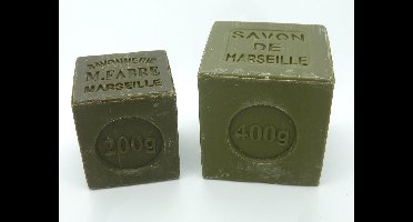 Natuurlijk pure groene Marseillezeep (Savon de Marseille) - 200 gram en 400 gram (zonder palmolie) - Marseille zeep - vegan - dierproefvrij - zonder chemische toevoegingen