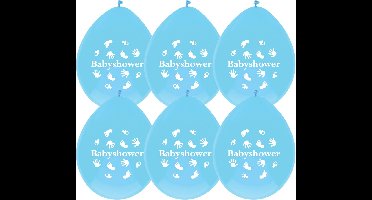 Haza Original Ballonnen Babyshower Jongen Blauw 30 Cm 6 Stuks