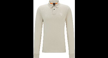 BOSS Passerby Polo Ecru - Maat XXL - Heren - Longsleeve polo