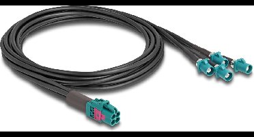 Delock Cable Mini FAKRA Z jack quad to 4 x FAKRA Z plug A-Type