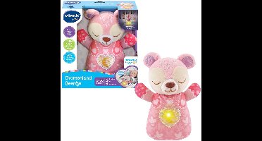 VTech Baby Dromenland Beertje - Interactieve Knuffel - Educatief Speelgoed - Van 1 tot 3 Jaar - Roze