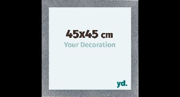 Your Decoration - Fotolijst 45x45 cm - MDF - Aluminium Geborsteld - Como
