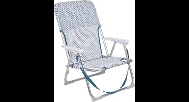 Redcliffs VOUWSTOEL ALU DONKER BLAUW KL - Campingstoel opvouwbaar - Lichtblauw