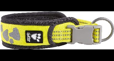 HURTTA Weekend Warrior Halsband / Hondenhalsband - Neon Lemon - Nekomtrek 55 - 65 cm