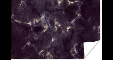 Poster Goud - Edelstenen - Agaat steen - Geode - 30x20 cm