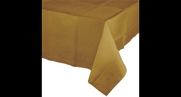 Party/verjaardag Tafelkleed - 4x - goud - 274 x 137 cm - tafellaken van papier