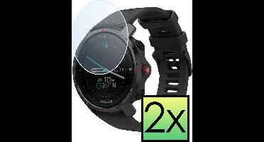 Screenprotector - 2 Stuks - Geschikt voor Polar Pacer Pro - Extra Sterk - Tempered Glass - Gehard Glas - Beschermglas Screen Cover - Bescherm Protector voor Smartwatch