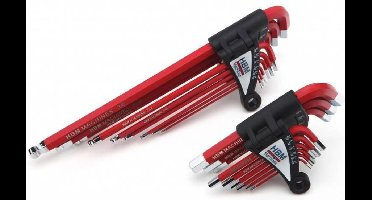 HBM 9-delige set engelse inbussleutels (KORT)