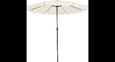 Kingsleeve Parasol - LED-verlichting 330 cm – Solar Beige
