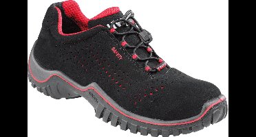 Uvex Motion Style Halbschuhe S1 69988 Schwarz, Rot (69988)-45 (Weite 11)