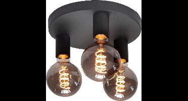 HighLight plafondlamp Basic 3 lichts - zwart