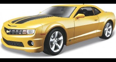 Maisto CHEVROLET CAMARO SS RS 2010 geel/zwart modelauto schaalmodel 1:18