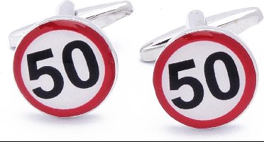 Manchetknopen - 50 Jaar Jubileum Feest Verjaardag