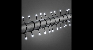 Konstsmide 3695-207 Mini-lichtketting Buiten Energielabel: F (A - G) werkt op het lichtnet Aantal lampen 160 LED Koudwit Verlichte lengte: 12.72 m