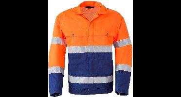 Havep 5105 Jack/Blouson Marine/Fluo Oranje maat 48