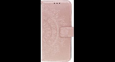 Shop4 - Geschikt voor Huawei Mate 30 Pro Hoesje - Wallet Case Mandala Patroon Rosé Goud